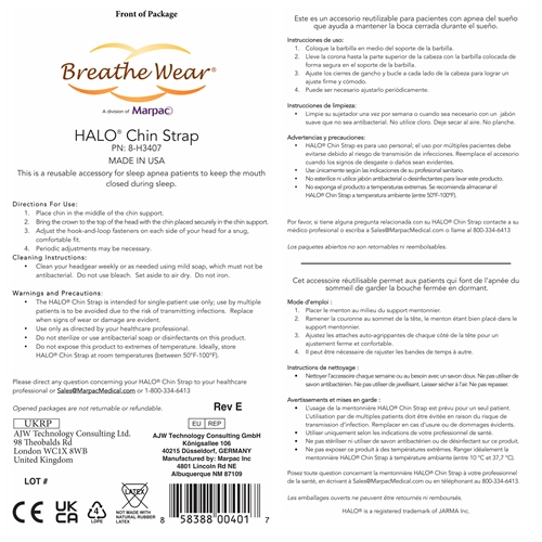 Breathe Wear® Halo® Chin Strap
